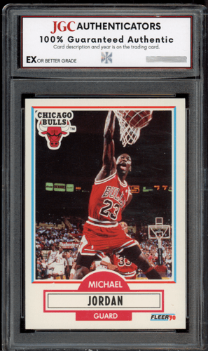 Example Michael Jordan card in a JGC holder